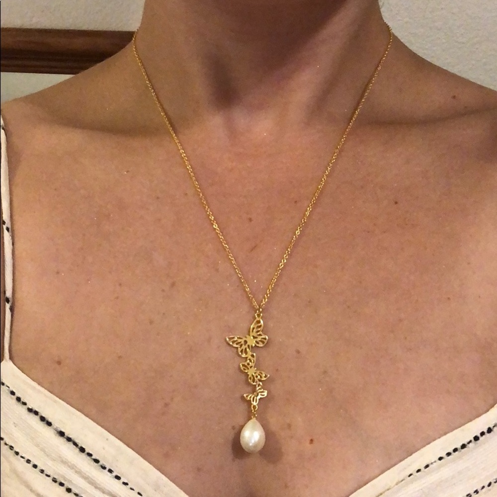 Pearl Butterfly necklace